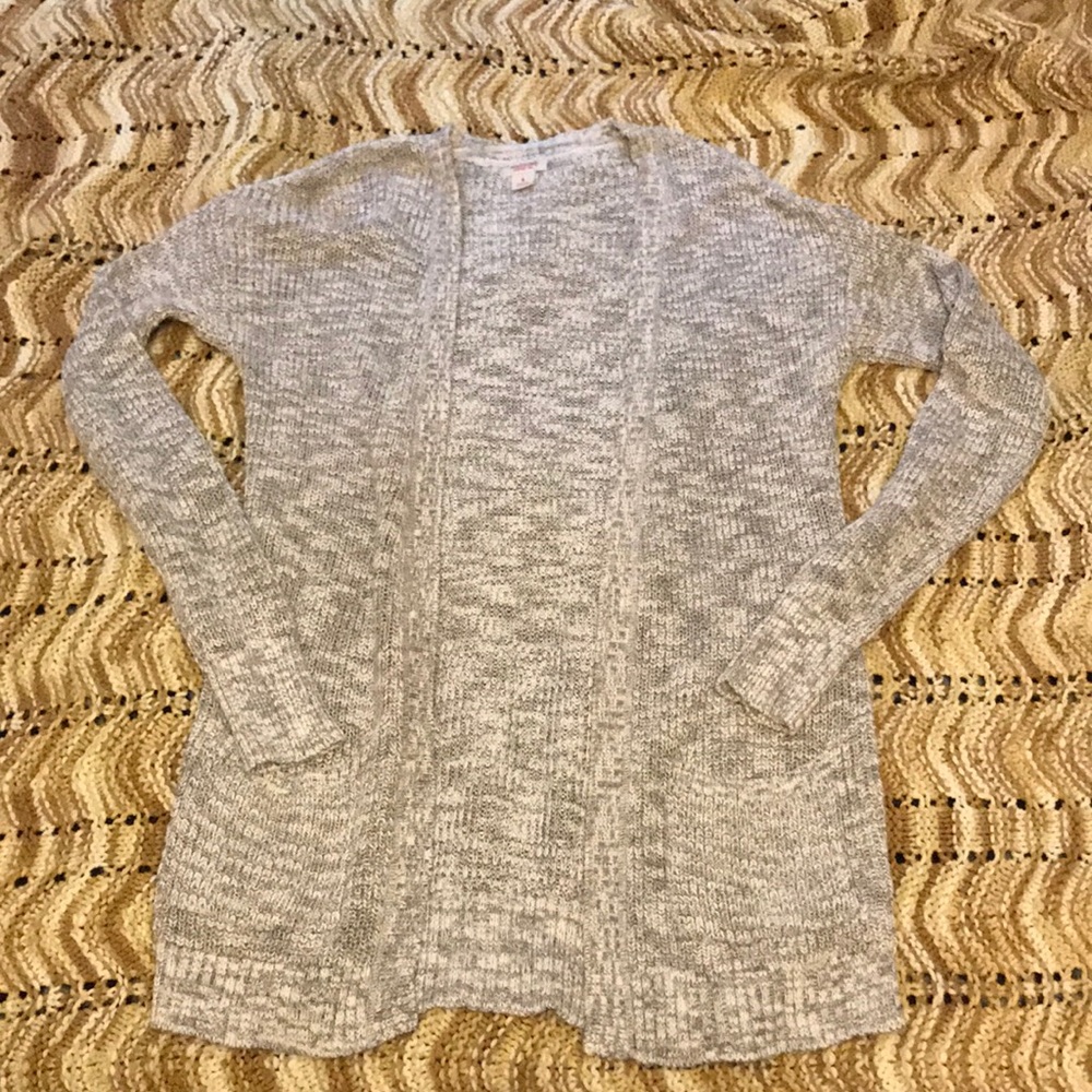 Light colored cardigan